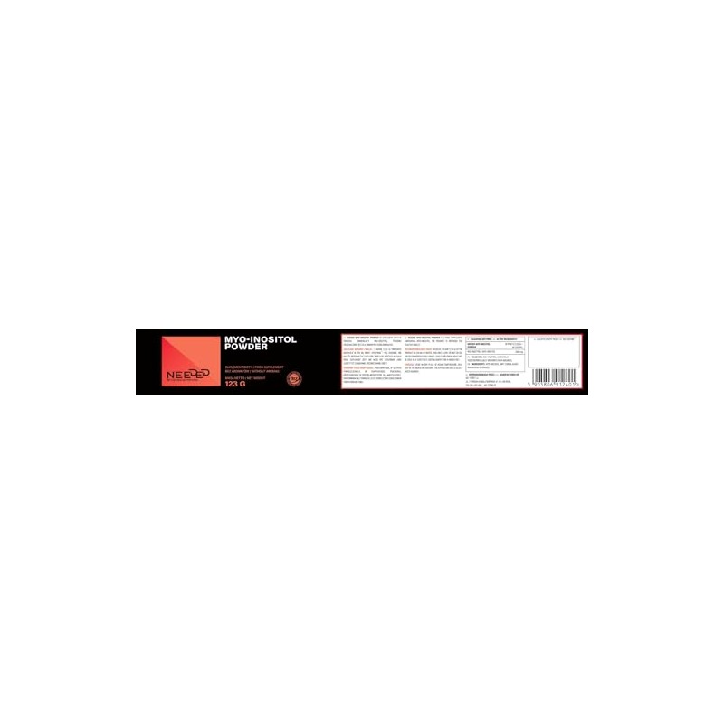 Myo-Inositol Powder 123g - 2000 mg per Serving, 60 Servings