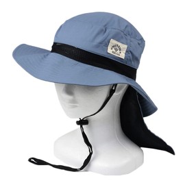 Maruwa Boeki 4008798-06 Gardening Hat Safari Blue Gray Solid