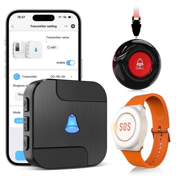 CallToU Emergency Call Button for Seniors on Mobile Phone WiFi