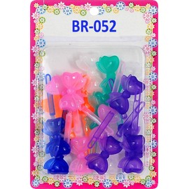 Tara Girls Self Hinge Bow Hair Barrettes - 18 Pcs.