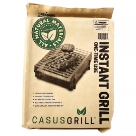 CasusGrill 2-PACK: CasusGrill One-Time Use Biodegradable Instant Grill