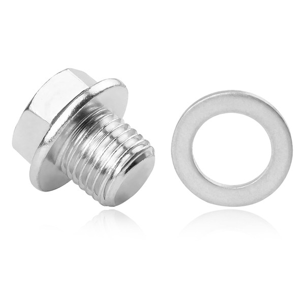 90009-R70-A00 Plug Bolt, Oil Drain Plugs with Gasket, Compatible with