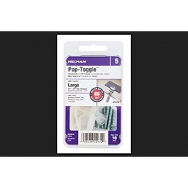 Hillman Pop Toggle Wall Anchors With Screws 5/8 " 80 Lb. 10 / Card