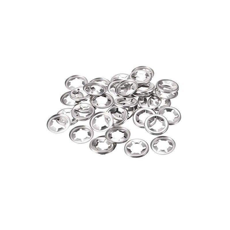 sourcing map M10 Washer 9.1mm I.D. 19mm O.D. Internal Tooth