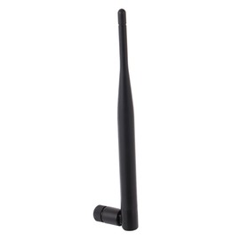 Gatuida 4pcs Dual-Band WiFi Antenna SMA Connector Omnidirectional Wireless Router Antenna for Gprs Aerial Black Strong Signal Performance
