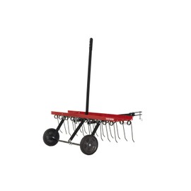 CRAFTSMAN (CMXGZBF7124315), 40-Inch Tow Behind Lawn Dethatcher, 20 Durable Spring Steel Tines Lawn dethatcher, Designed to Pull Behind Lawn and Garden Tractors, Black
