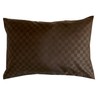 Merry Night PE16101-93 Pillowcase, Checkered Pattern, Brown, Approx. 16.9 x