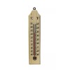 Dependable Industries Wood Indoor Wall Thermometer with Double Scales Fahrenheit
