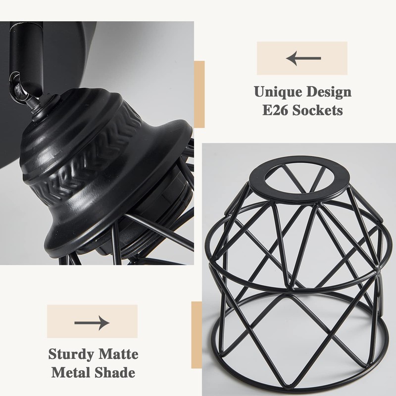 ABEAJAT Kitchen Light Fixtures, Adjustable Semi Flush Mount Ceiling Light