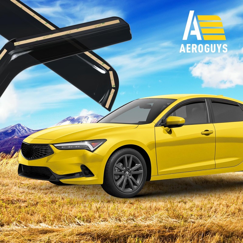 Extra Durable Window Deflectors in-Channel Window Visors Rain Guards Fit