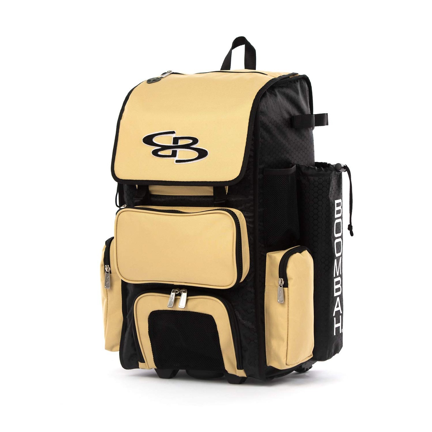 Boombah Rolling Superpack 2.0 Baseball/Softball Gear Bag 231/2" x 131/2" x 91/2" Black