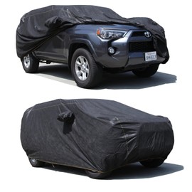 All Weather Waterproof car Cover Good for rain Snow uv Protection dust mid-Size SUV Cayenne Outback Atlas Aviator Range Rover Passport RX350 Black