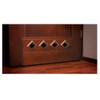 Door Air Vent Grille 45x45mm Two Sided BROWN Ventilation Cover