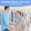 100 Pack Dry Cleaning Bags for Clothes, 60x150 cm Dry