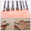 20Pcs Leather Stamping Tools Different Patterns High Hardness Anti Rust
