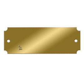 NapTags Brass Engraving Plate - 2-1/2 inch x 1-1/4 inch - Pk/25 - Made in The USA