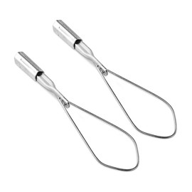 OhLectric OL-40663 Range 2/0-4/0 Aluminium Wedge Clamps - Stainless Steel Ball Handle - Loop With Lock - Reduces Sagging Of Overhead Aerial Cables - Corrosion Resistant Cable Clamps (Pack of 2)