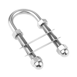 Marine Stern Bow U Bolt,Thread Dia. 1/2’’, Boat 316 Stainless Steel Eye Tie Down with Fixed Welding Plate