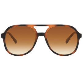 aisswzber Retro Aviator Sunglasses for Women Men Classic 70s Vintage Trendy Square Aviators Sun Glasses