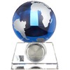 Narumi GW1000-11050 Glassworks Blue Earth Watch Height 3.5 inches (9