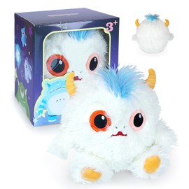 MOIEMIAS Original Monster Plush Toys Two-Color Big Eyes Quirky Stuffed Animals Cute Fluffy Soft Toy for Boy Girl Adult Birthday Children's Day Gift Home Holiday Decoration Boutique Long Plush Toys