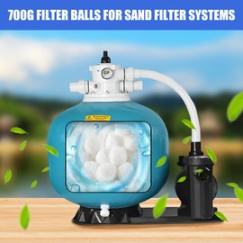 Swimming Pool Filter Balls for Pool 700 g Filter Balls Replace 25 kg Sand in Filter Systems such as Swimming Pools, Sand Filters and Aquariums