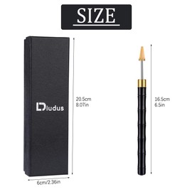 Leather Edge Dye Pen, Sandalwood Handle Stainless Steel Top Edge Dye Roller Oil Pen Belt Finisher Leather DIY Craft