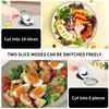 Stainless steel egg slicer, egg slicer - practical 2-in-1 egg