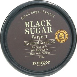 SKINFOOD Black Sugar Perfect Essential Scrub 2X (Face Scrub, Rinse Type)