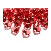30 red large decorative hearts, luminous acrylic decorative stones, approx.