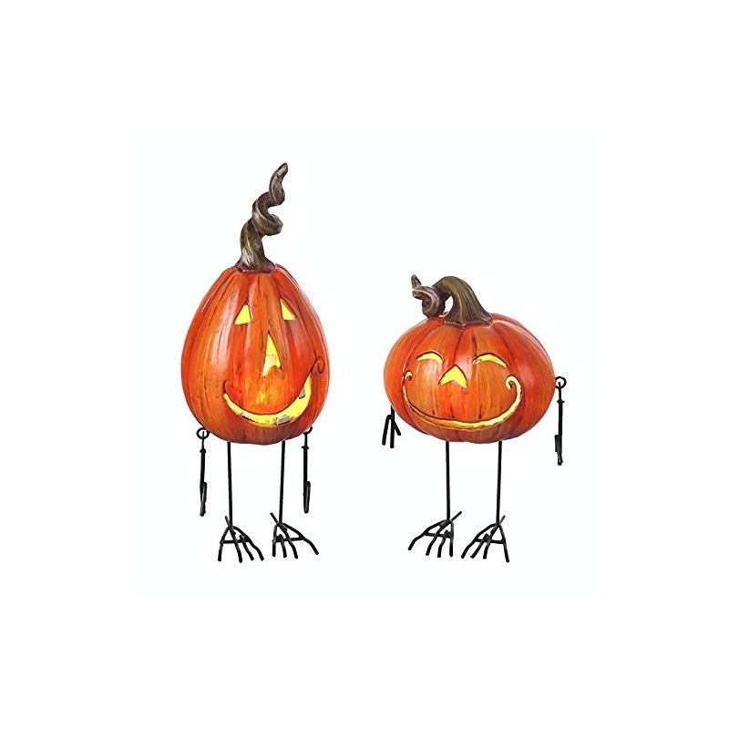 Heaven Sends Metal and Resin LED Pumpkins with Dangling Arms