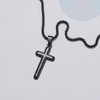 Cross Necklaces for Women Men Gold Black Silver Titanium Steel