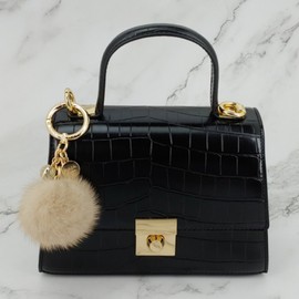 Lala 마이아 밍크털 키링참장식-L베이지(MAIAKR002) Maia Mink Fur Keychain Decoration - L Beige (MAIAKR002)
