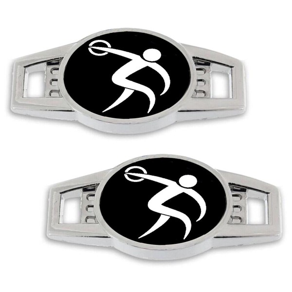 AttitudeArcade Track & Field Discus Throw Charms for Shoelaces or