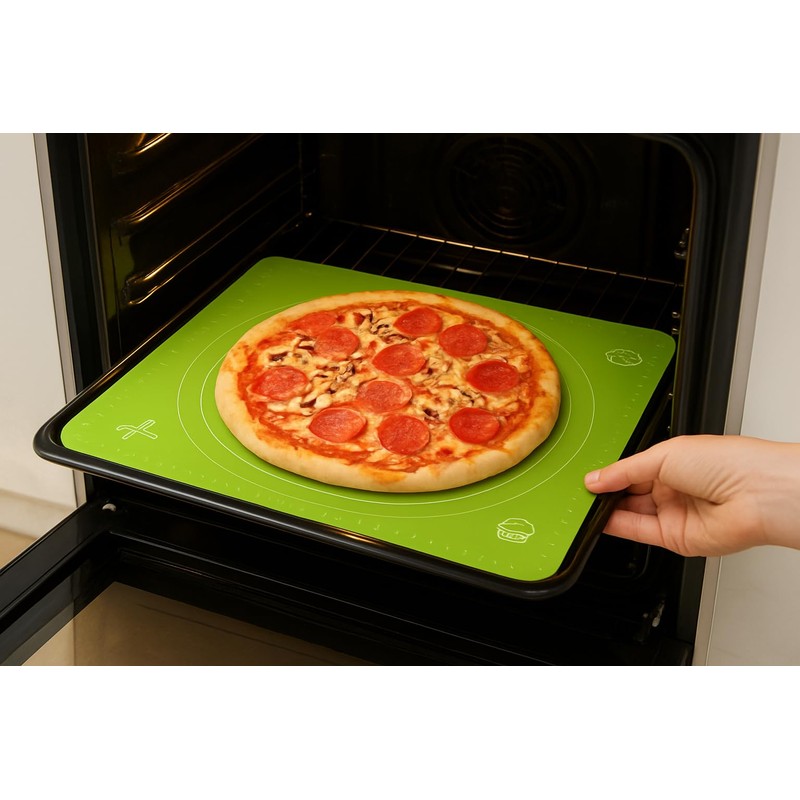 Silicone Baking Set with Silicone Baking Mat (12” x 16”)