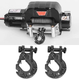 Remote Control Trailer Hook, 2PCS Durable Metal Winch Hook Trailer Hook Replacement for 1/10 TRAX4 Axial SCX10 90046 90047 RR10 Car Model Accessories