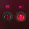 Gebildet Waterproof Red LED Rocker Toggle Switch with Round Shell