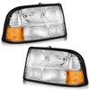 WEELMOTO for 1998-2004 GMC Sonoma Headlights Compatible with 1998-2001 Oldsmobile