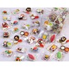 Shokuiku Erasers, Japanese Food Culture Edition, 60 Piece Assorted Set