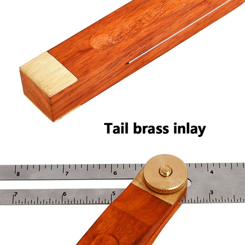 Adjustable Carpentry Square Bevel Gauge Sliding T-Bevel 230mm, Blade Ruler