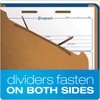 Pendaflex® Classification Folders, 2 Dividers, 2" Fasteners, Letter, Dark Blue,