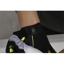 EXCEREY Fox MTB Motorcycle Biking Cycling Gloves Full Finger Off-Road Racing Gloves for Men Women & Mountaineering (Black-White, Size S)