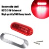 AOXLFU 20PCS Red 12-24V LED Trailer Lights Side Marker Lights