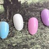 ˡᴬᴺᵀᶤˡ Pastel syrup luminous handmade nail tip - Short Square