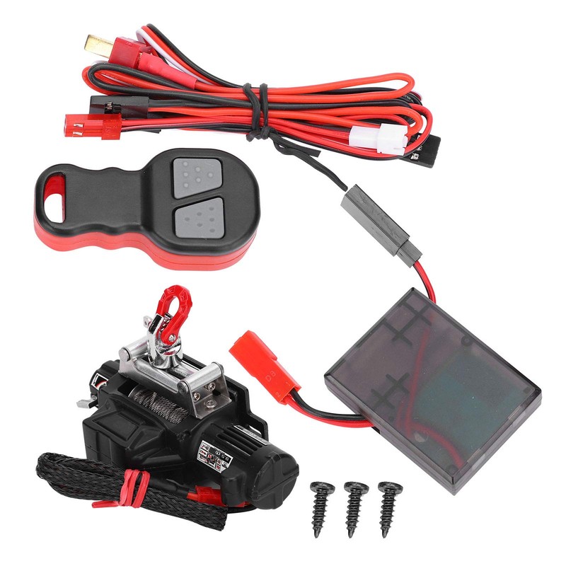 1/10 RC Car Winch, Metal Automatic Winch Wireless Remote Controller