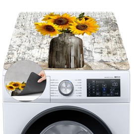 Washing Machine Cover, 60 x 60 cm Washing Machine Pad, Washing Machine Cover for Washing Machine & Dryer - Washing Machine Cover (A)