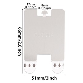 GDFYMI Wall Picture Hangers Without Nails, Adhesive Poster Picture Hangers Metal Hooks for Walls No Damage 8 Pack