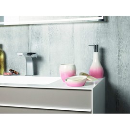 Spirella Bali Gradient Soap Dispenser, Stone Rose/White, 9x9x20 cm