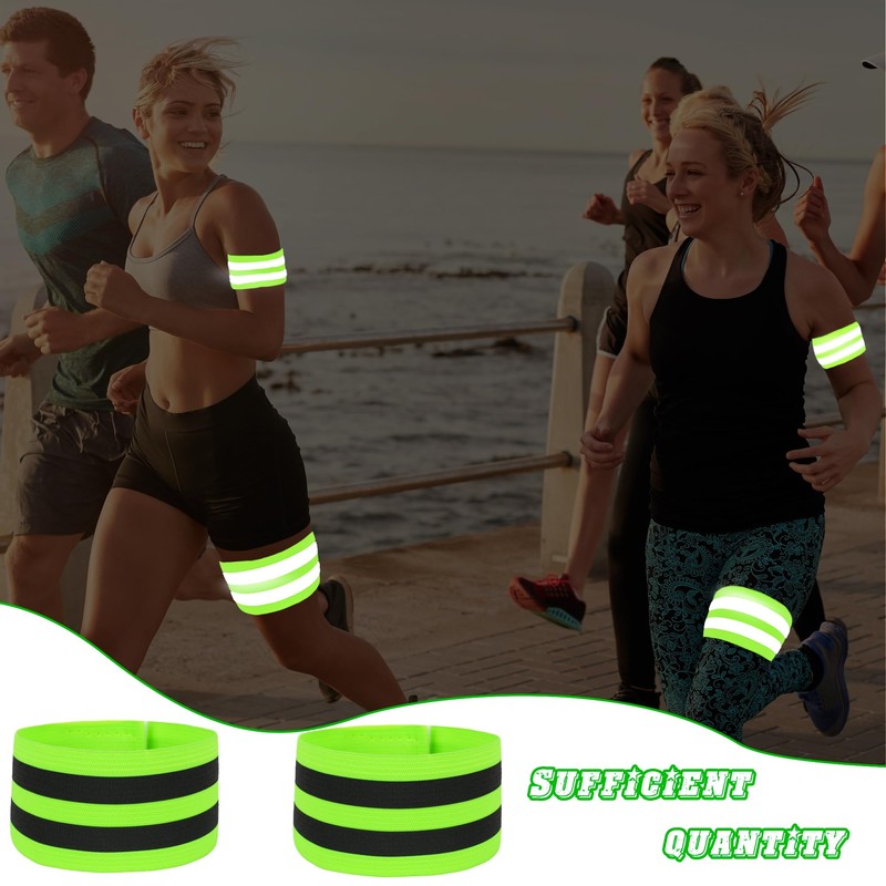 Flotory 56 Pcs Reflective Bands Reflector Running GearVisibility Reflective Straps
