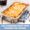 Homeshopa Aluminum Foil Trays Containers with Lids, 50 Pack Large